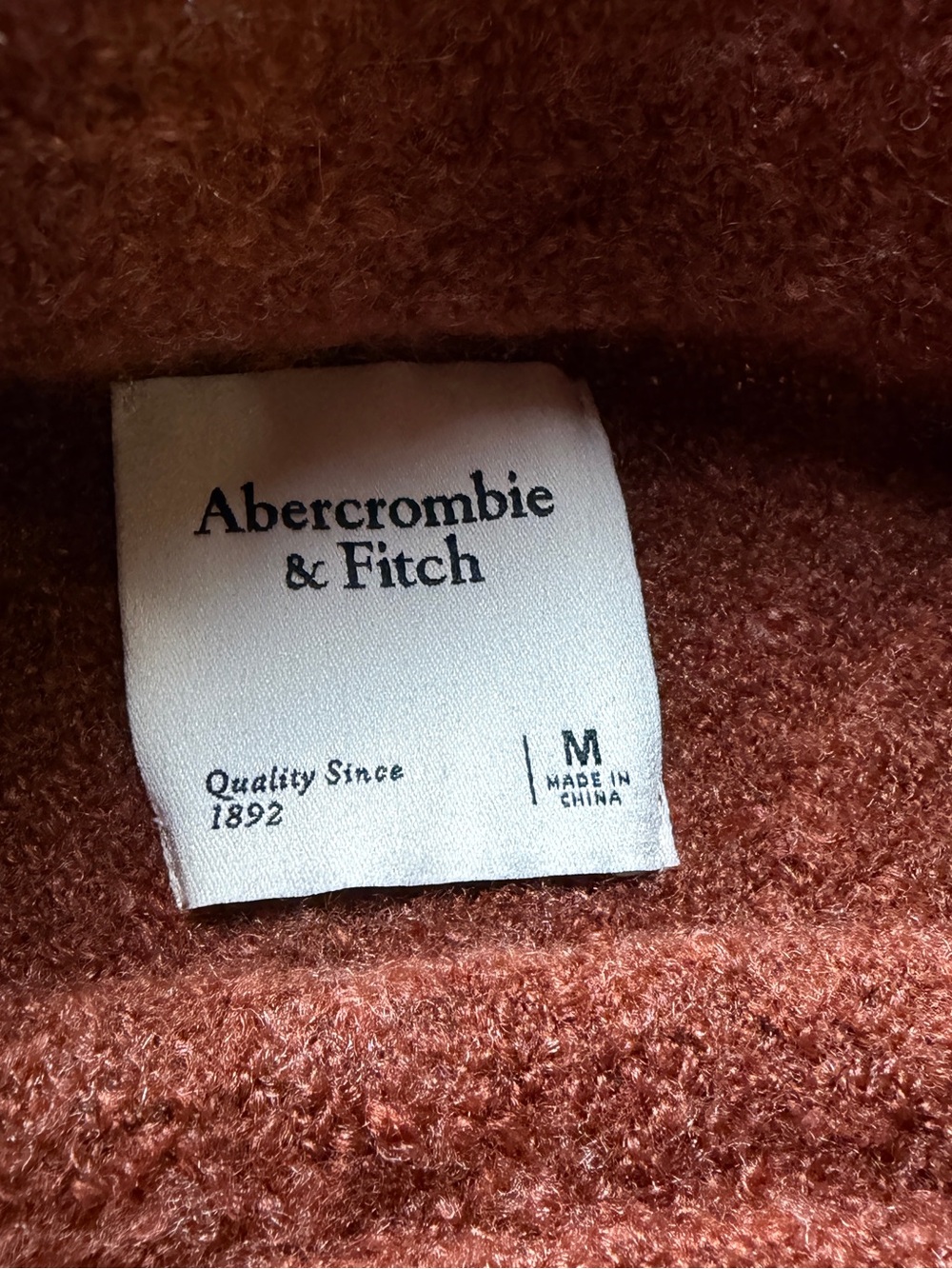 Abercrombie & Fitch rust orange color Turtleneck Sweater women’s medium - Picture 4 of 7